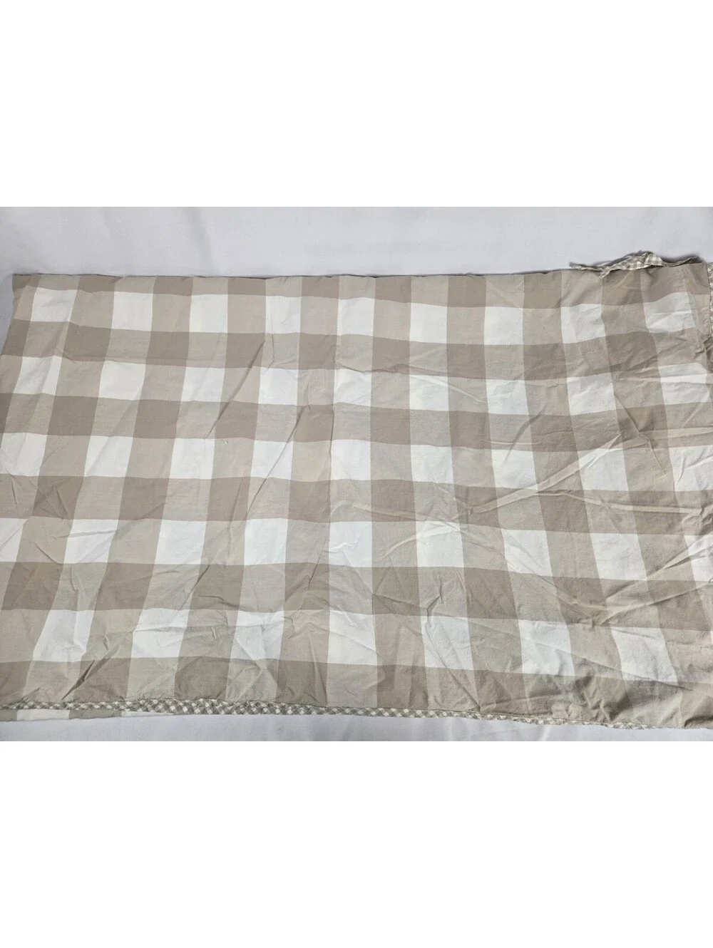 Pottery Barn Bed & Bath Beige Checker Duvet Cover Queen
